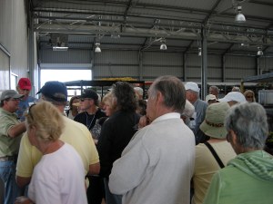 Alex Salazar shows off one of American Farms greenhouses.